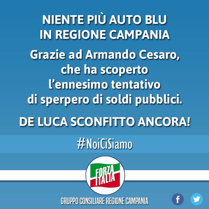 Auto blu: grave scaricare su altri le proprie responsabilità politiche